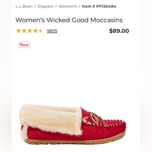 BRAND NEW! L.L. Bean Women’s Shearling Slippers
